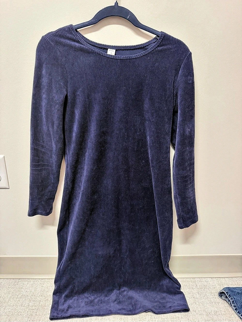 Old Navy Long Sleeve Navy Maxi Dress